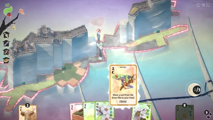 A Slay the Spire és a Terra Nil találkozása a The Solace of Flowersben, egy öko-dizztópikus deckbuilderben