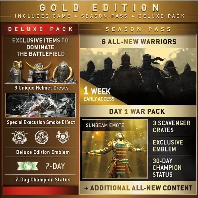 for honor gold edition
