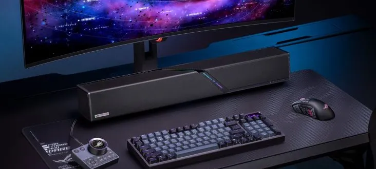 Új Asus ROG Gjallar gaming soundbar érkezett vezeték nélküli mélynyomóval és HDMI 2.1-gyel